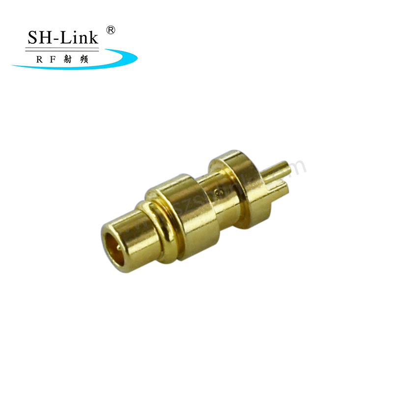 RF coaxial MMCX male connector，gold plating